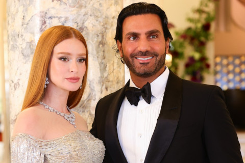 Marina Ruy Barbosa faz rara aparição com seu noivo na França